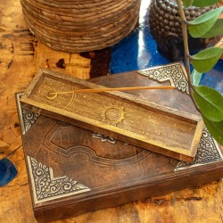 Drewniana Podstawka Pod Kadzidełka Zodiak | Indie