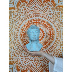 Głowa Spokojnego Buddy - Zielona | Indonezja