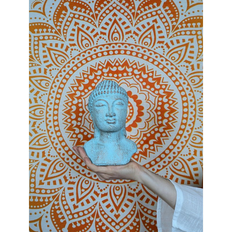 Głowa Spokojnego Buddy - Zielona | Indonezja