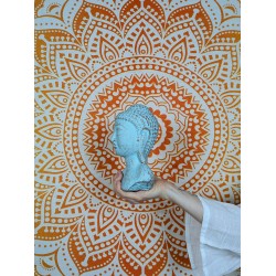 Głowa Spokojnego Buddy - Zielona | Indonezja