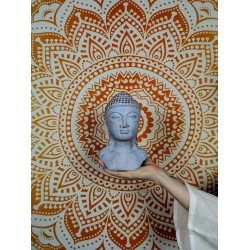 Głowa Spokojnego Buddy - Niebieska | Indonezja