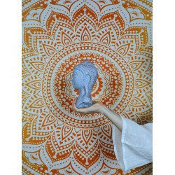 Głowa Spokojnego Buddy - Niebieska | Indonezja