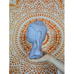 Głowa Spokojnego Buddy - Niebieska | Indonezja