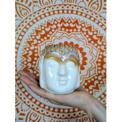 Kominek Zapachowy GŁOWA BUDDY - Kość Słoniowa