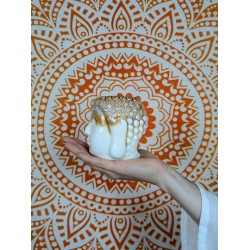 Kominek Zapachowy GŁOWA BUDDY - Kość Słoniowa