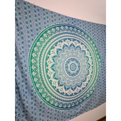 Narzuta MANDALA - Zielona - 212 × 193 | Indie