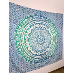 Narzuta MANDALA - Zielona - 212 × 193 | Indie