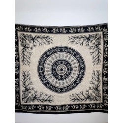 Narzuta - Słonie - 210 x 240 cm | Indie