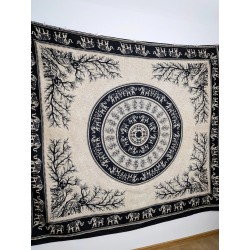 Narzuta - Słonie - 210 x 240 cm | Indie