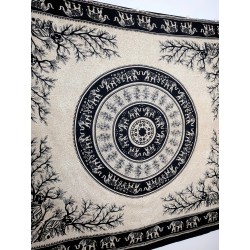 Narzuta - Słonie - 210 x 240 cm | Indie