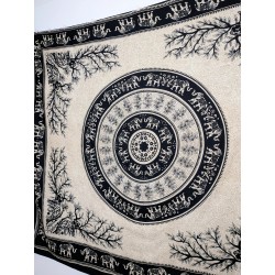 Narzuta - Słonie - 210 x 240 cm | Indie