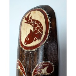 Drewniana maska ścienna - Ryba | Indonezja