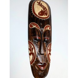 Drewniana maska ścienna - Ryba | Indonezja