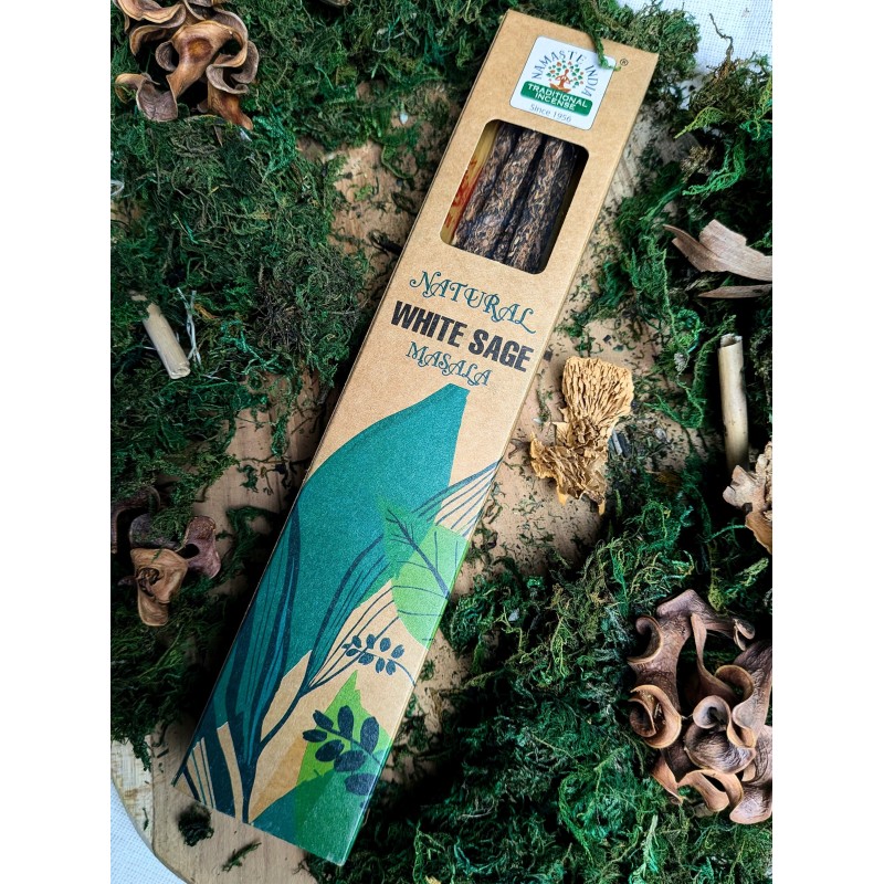 Naturalne Kadzidełka Masala - Biała Szałwia | Indie