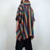 poncho z kapturem - kolorowe | indie