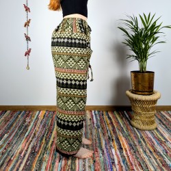 ciepłe spodnie NANDA - zielone | indie