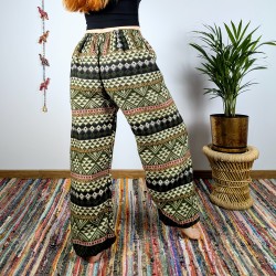 ciepłe spodnie NANDA - zielone | indie