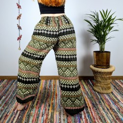 ciepłe spodnie NANDA - zielone | indie