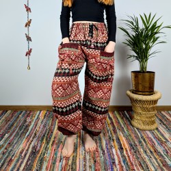 ciepłe spodnie NANDA - czerwone | indie