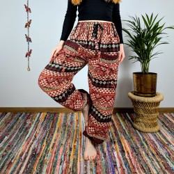 ciepłe spodnie NANDA - czerwone | indie