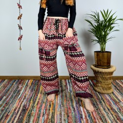ciepłe spodnie NANDA - różowe | indie