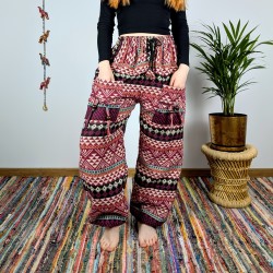 ciepłe spodnie NANDA - różowe | indie