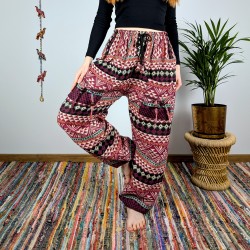 ciepłe spodnie NANDA - różowe | indie