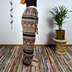 ciepłe spodnie NANDA - brązowe | indie