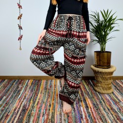 ciepłe spodnie NANDA - czarne | indie