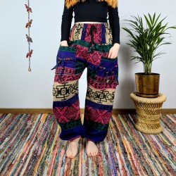 ciepłe spodnie NANDA - multicolor ii | indie
