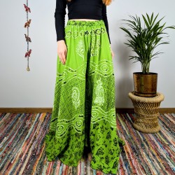 spodnie palazzo RANGOLI - zielone | indie