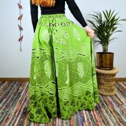 spodnie palazzo RANGOLI - zielone | indie