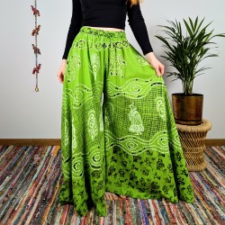 spodnie palazzo RANGOLI - zielone | indie