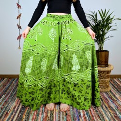 spodnie palazzo RANGOLI - zielone | indie