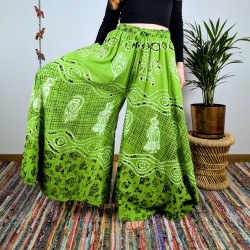 spodnie palazzo RANGOLI - zielone | indie