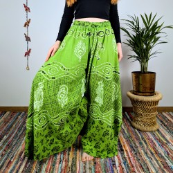 spodnie palazzo RANGOLI - zielone | indie
