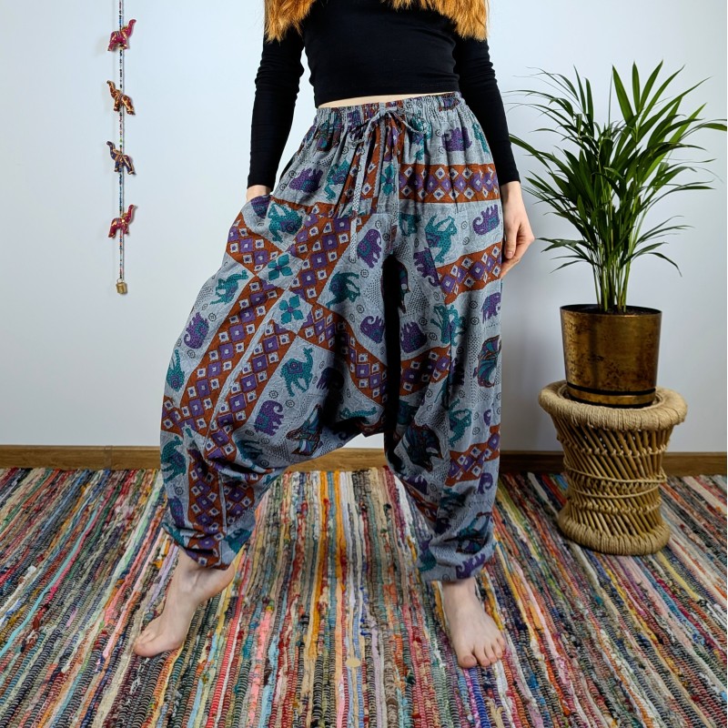 szarawary NOMAD - szare | indie