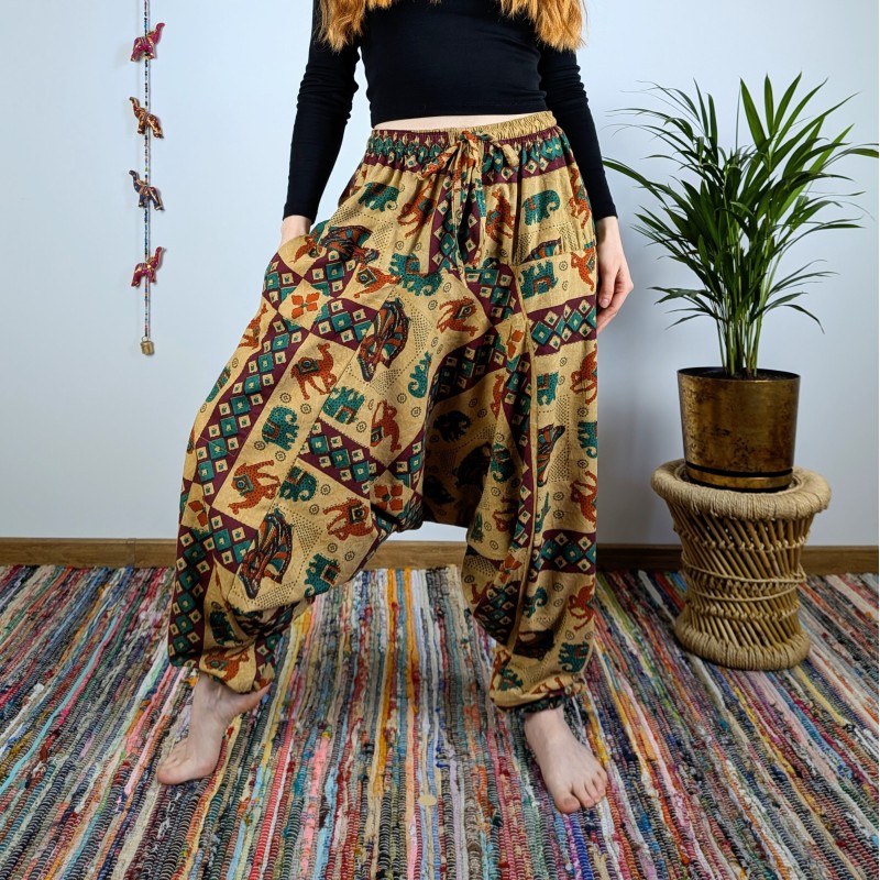 szarawary NOMAD - żółte| indie