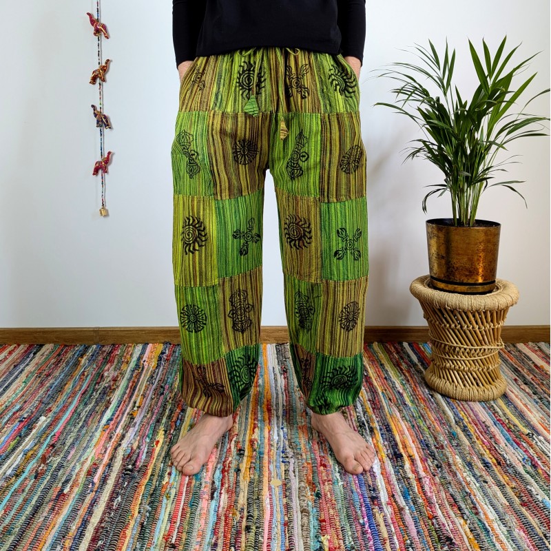 spodnie BAGRU - zielone - indie