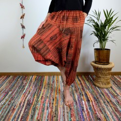 szarawary BAGRU - czerwone - indie