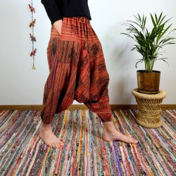 szarawary BAGRU - czerwone - indie