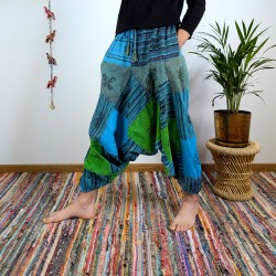 szarawary BAGRU - niebieskie - indie