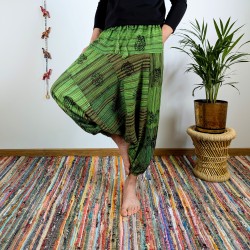 szarawary BAGRU - zielone - indie