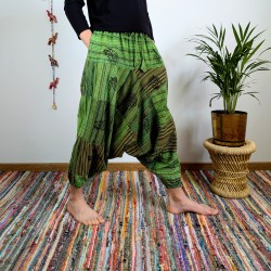 szarawary BAGRU - zielone - indie