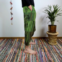 szarawary BAGRU - zielone - indie