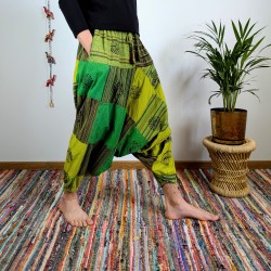 szarawary BAGRU - zielone - indie