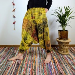 szarawary BAGRU - żółte - indie