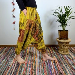 szarawary BAGRU - żółte - indie