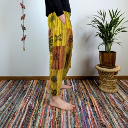 szarawary BAGRU - żółte - indie
