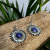 kolczyki noc kairu słońce mosiądz srebro etno | indie